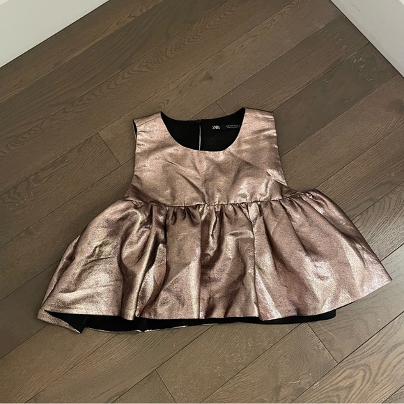 Zara Shimmery Ruffled Top - Picture 5 of 8